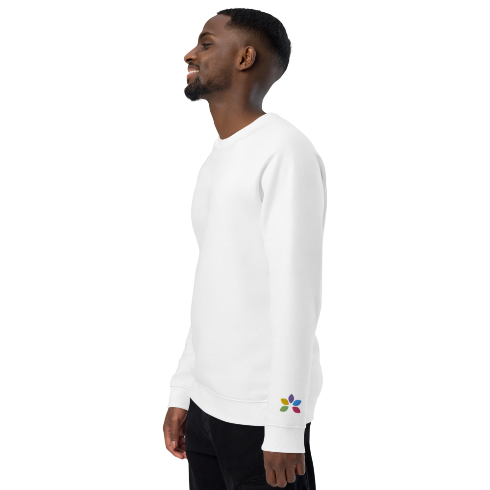Unisex organic raglan sweatshirt