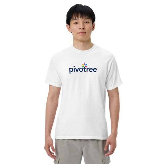 Unisex garment-dyed heavyweight white t-shirt