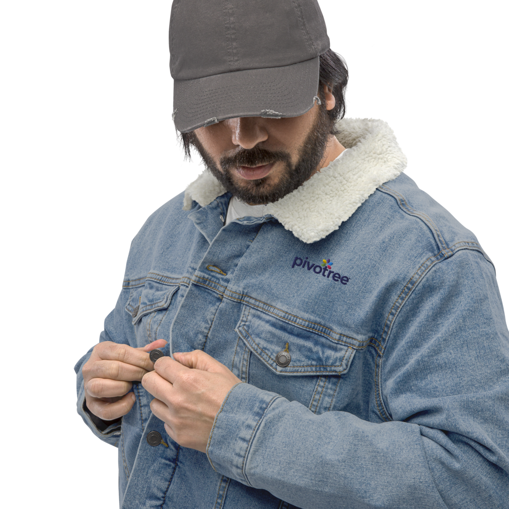 Unisex denim sherpa jacket