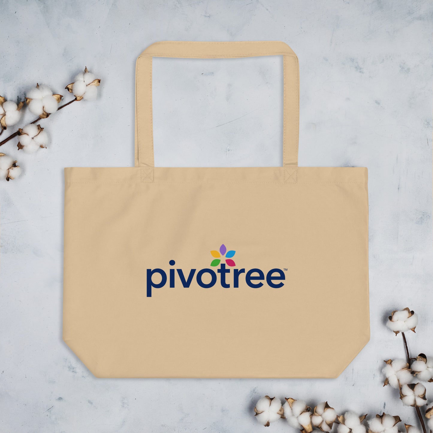 Large organic tote bag