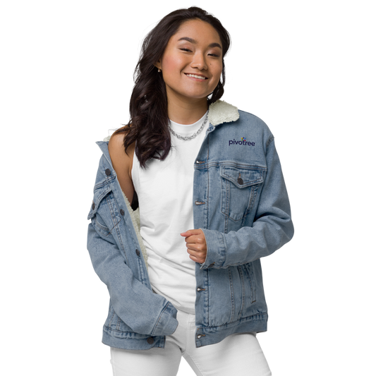 Unisex denim sherpa jacket